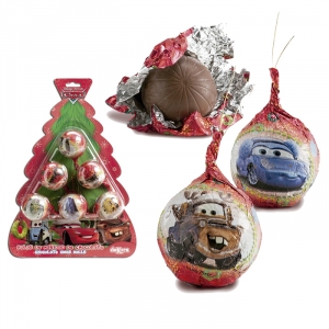 BOLAS DE NAVIDAD CHOCOLATE de CARS