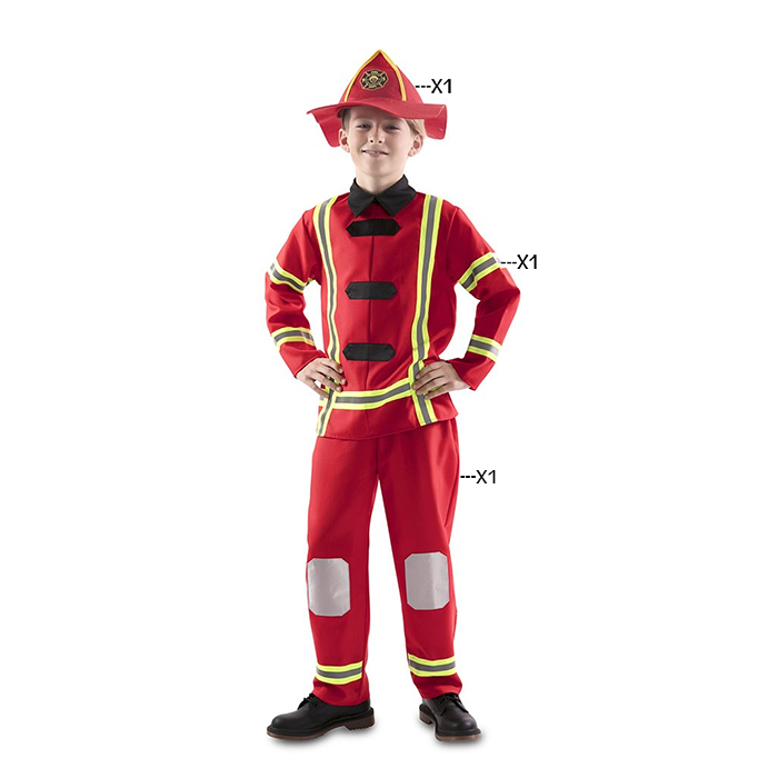 DISFRAZ DE BOMBERO INFANTIL