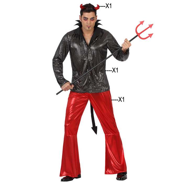 DISFRAZ DE DEMONIO DISCO HOMBRE