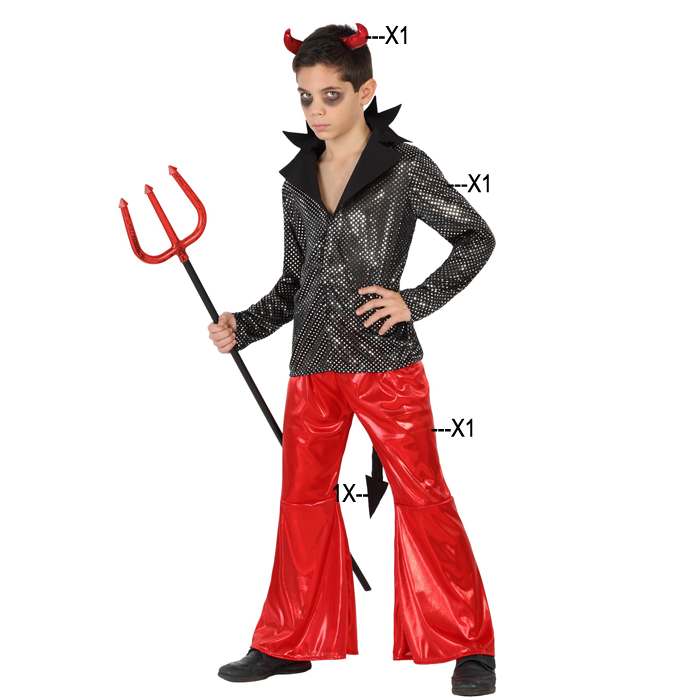 DISFRAZ DE DEMONIO DISCO