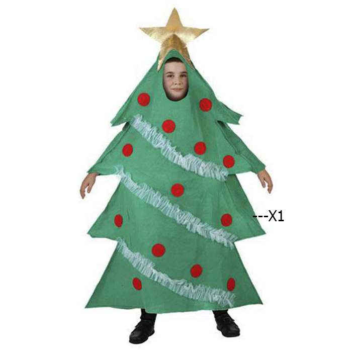DISFRAZ DE ARBOL DE NAVIDAD